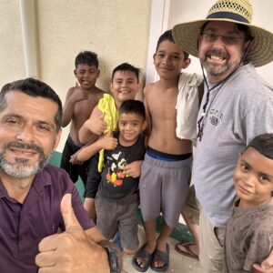 missionaries and town folk working together